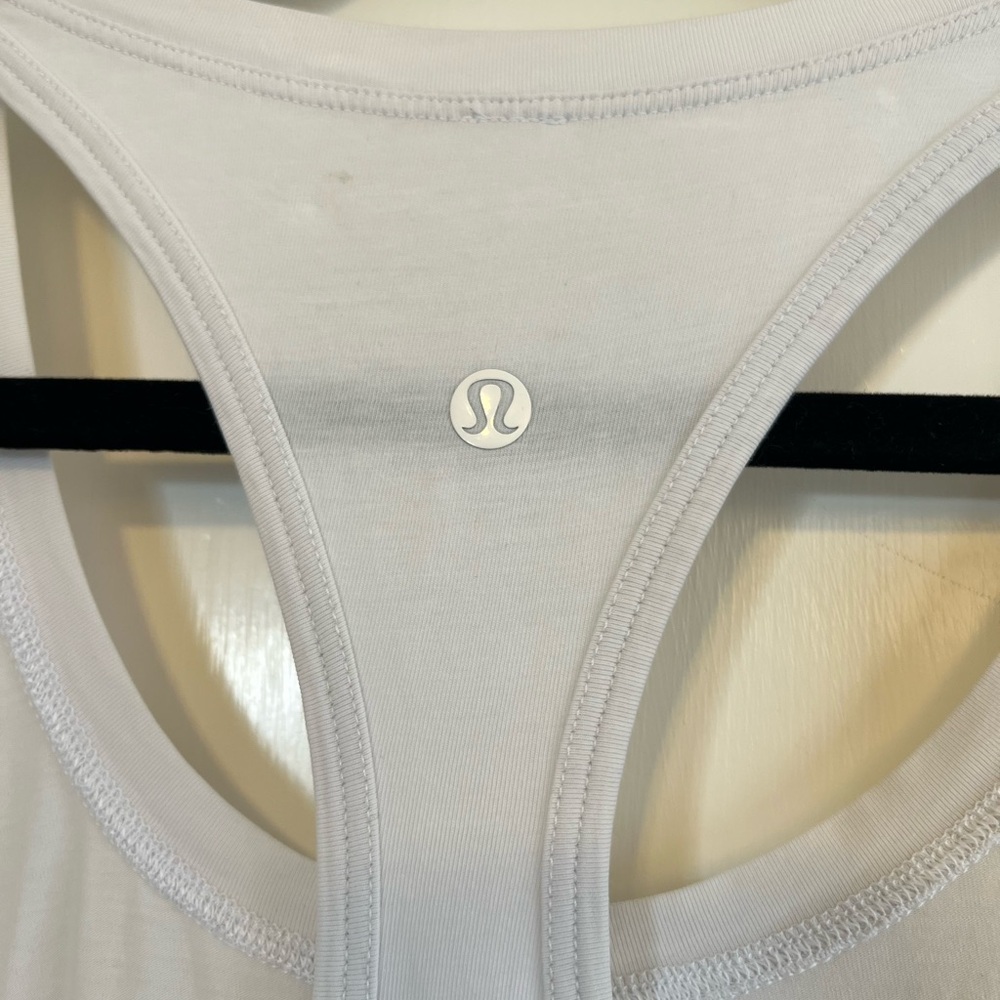 Lululemon White Racerback Top - Picture 3 of 3